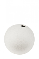 Juan Large White Ceramic Ball Vase