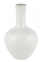 Kaira Ivory White Chinese Porcelain Vase With Mother Of Pearl