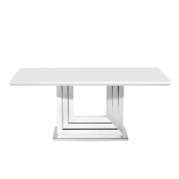 Kash White High Gloss Dining Table 180cm