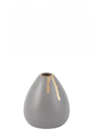 Kasha Gold And Grey Vase