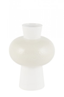 Kat White And Cream Large Ceramic Vase