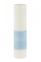 Katy Large White And Blue Gloss Vase
