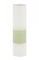 Katy Large White And Green Gloss Vase