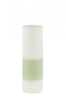Katy Medium White And Green Gloss Vase