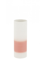 Katy White And Pink Gloss Vase