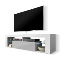 Ken Grey & White High Gloss TV Stand 140cm or 160cm