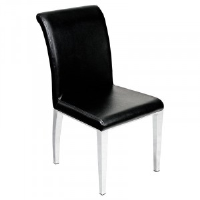 Kiera PU Leather Dining Chair - Black