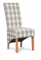 Kirsty Cappuccino Herringbone Elegant Dining Chair