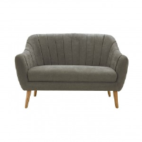 Klara Retro Inspired Grey 2 Seater Sofa