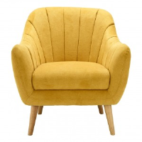 Klara Retro Inspired Yellow  Armchair