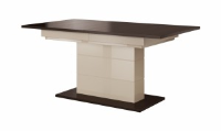 Laura Cappuccino And Walnut Wenge Extendable Dining Table 160-200cm