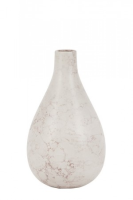Lauren Large White And Pink Ceramic Vase