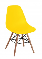 Leema Yellow Plastic Dining Chair