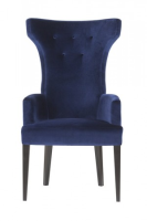 Lenchen Luxury Velvet Dining Chair Gloss Black Legs