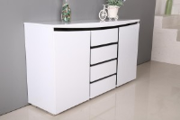 Lenny 2 Door 4 Drawer Black And White Sideboard