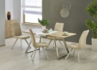 Lion White And Sonoma Oak Dining Table
