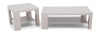 Lucille Rectangular Grey Gloss Side Table