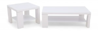 Lucille Square White Gloss Side Table