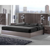 Lussuria High Gloss Grey Double Bed