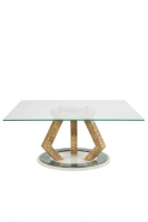 Magdalen Cream High Gloss And Green Marble Dining Square Table 160cm