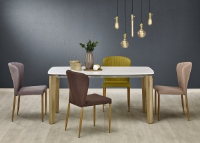 Maggie Sonoma Oak And White Dining Table