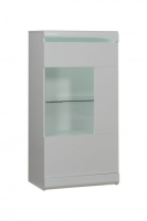 Malibu White Gloss Display Cabinet