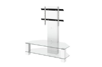 Mario White High Gloss TV Stand With Mount 110cm