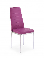 Marny Purple Leather Dining Chair
