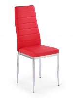 Marny Red Leather Dining Chair