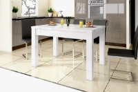 Martha High Gloss White Dining Table Extends From 130 cm to 260 cm