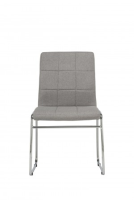 Maru Fabric Dining Chair In Grey