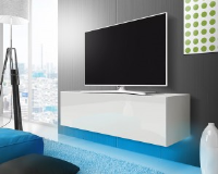 Mason White Gloss Floating TV Unit - 100cm, 140cm and 160cm