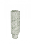 Medhi Large White And Mint Green Upside Down Ceramic Vase