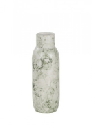 Medhi Tall White And Green Ceramic Vase
