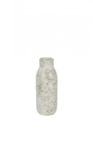 Medhi White And Green Ceramic Vase