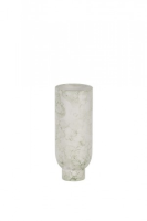 Medhi White And Mint Green Upside Down Ceramic Vase