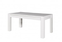 Megan White Gloss Chunky Block Dining Table 160cm or 180cm