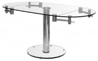 Melissa Extendable Glass Dining Table 100-160cm