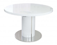 Merlin Round White Gloss Dining Table