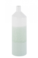 Milly Large White And Mint Green Gloss Vase