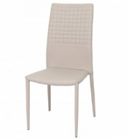 Minx Mink Grey Leather Dining Chair