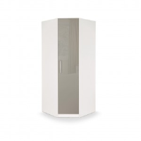 Moghul Gloss Grey Corner Wardrobe