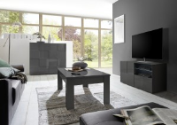 Monica Designer Grey Gloss TV Unit 121cm