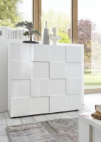 Monica White Gloss Highboard