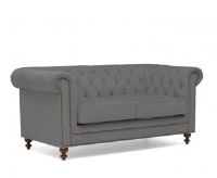 Montreal Grey Fabric 2 Seater Sofa