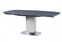 Movita Grey Glass Swivel Extendable Dining Table 130cm