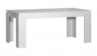 Mystic White High Gloss Extendable Dining Table