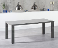 Nikita Dark Grey Gloss Dining Table 200cm