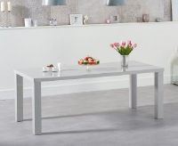 Nikita Light Grey Gloss Dining Table 200cm