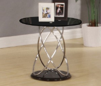 Nolan Black Gloss Round Coffee Table